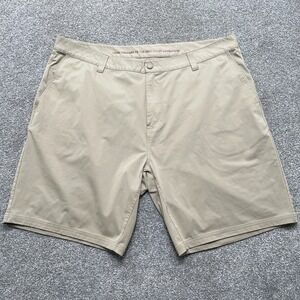 Rhone Shorts Adult 40 Beige Commuter Performance 9 in Chino Mens